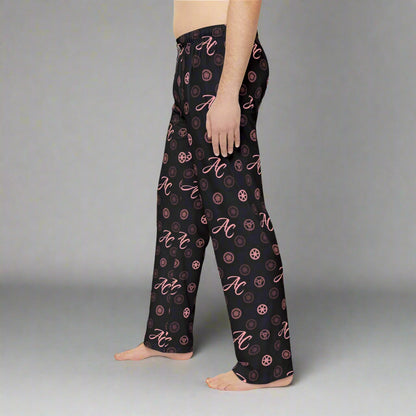 AC Wheel Monogram Pajama Pants (Pink & Black)