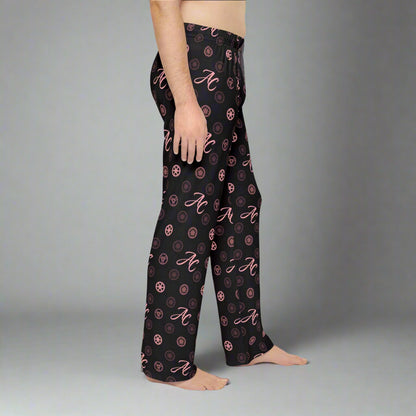 AC Wheel Monogram Pajama Pants (Pink & Black)
