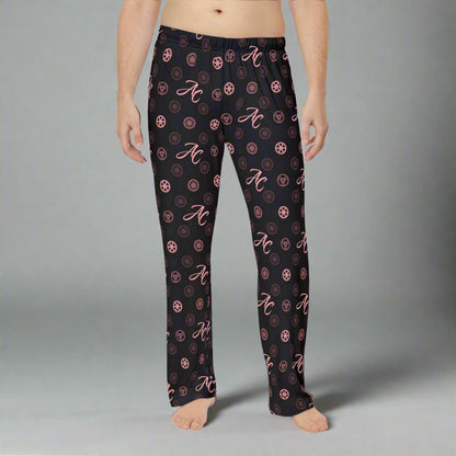 AC Wheel Monogram Pajama Pants (Pink & Black)