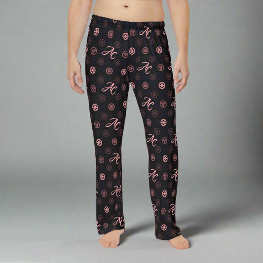 AC Wheel Monogram Pajama Pants (Pink & Black)