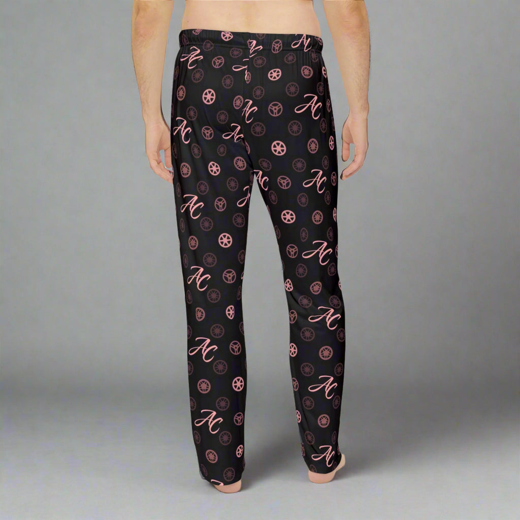 AC Wheel Monogram Pajama Pants (Pink & Black)