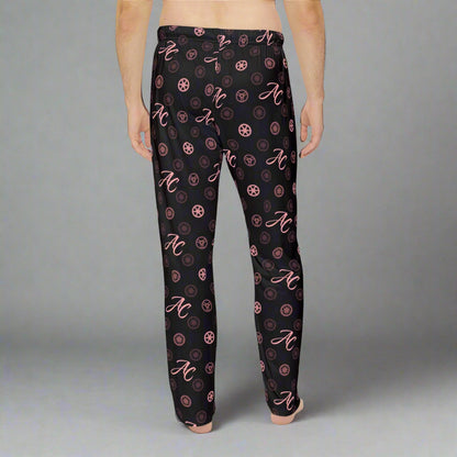 AC Wheel Monogram Pajama Pants (Pink & Black)