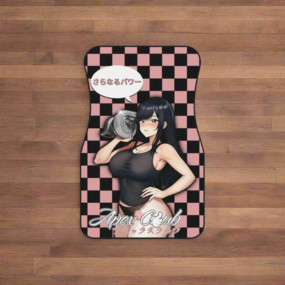 さらなるパワー 'More Power!' Checkered Car Mats